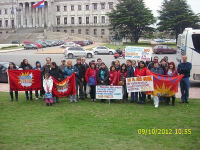 Sutem participó de la movilización de Fuecys en Montevideo